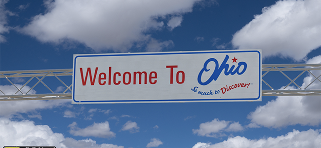 Welcome to Ohio sign