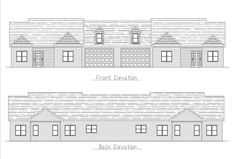Front and Back Elevations
