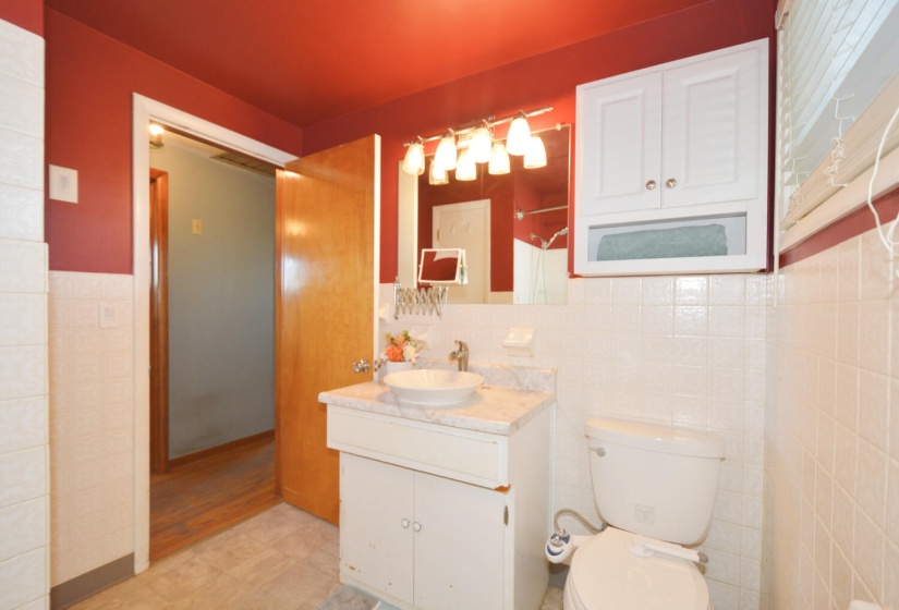 first level bathroom vanity