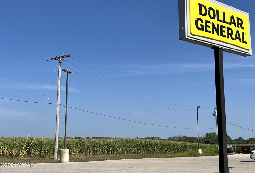 Property adjoins Dollar General in Rockford, OH