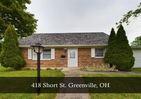 418 Short Street, Greenville, Ohio 45331, 3 Bedrooms Bedrooms, ,2 BathroomsBathrooms,Residential,For Sale,Short,1033976