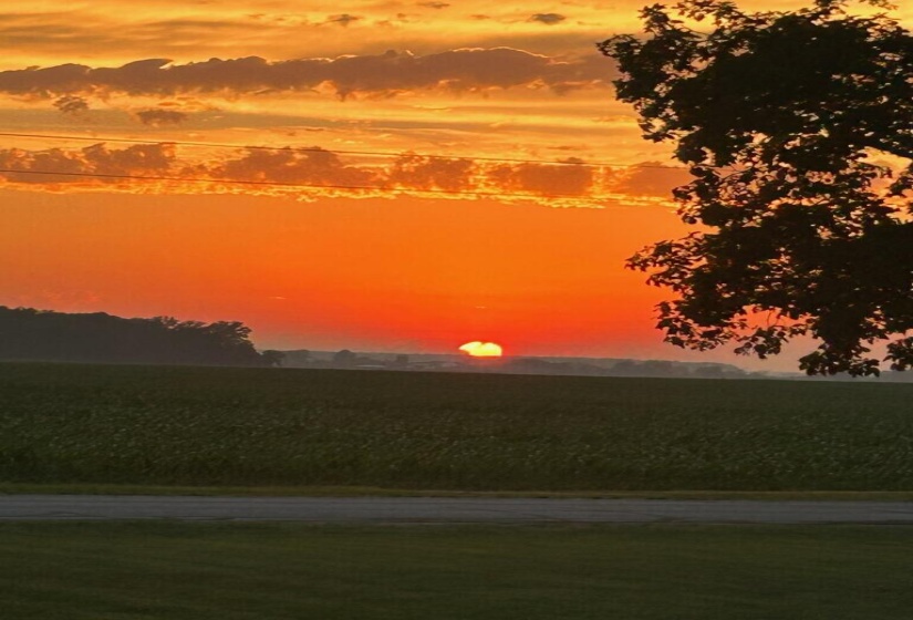 Sunset from front porch