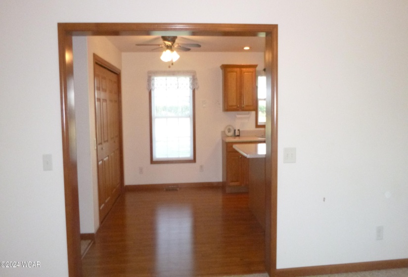 VIEW INTO KITCHEN