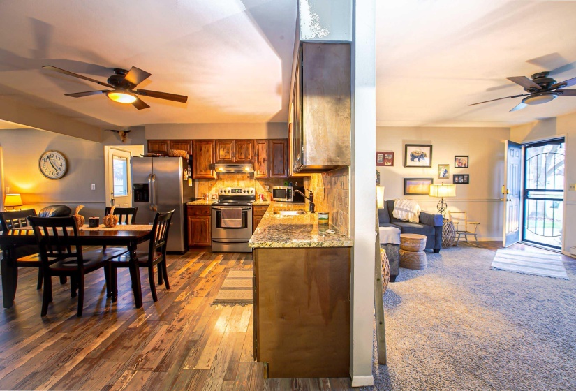 Kitchen and Living Room