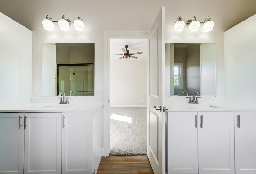 Master Bath with double vanities