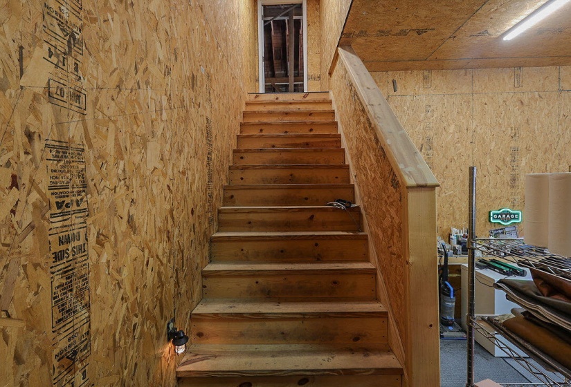 Staircase to Unfinished 2nd Floor