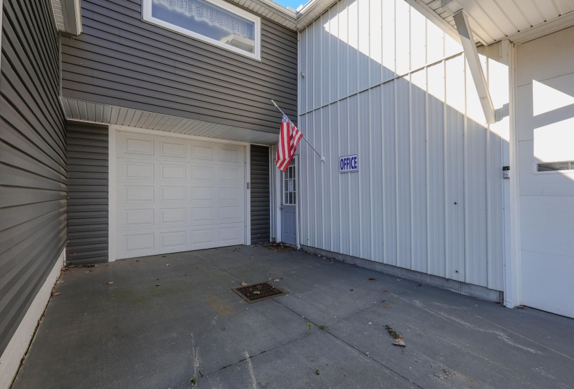 Outside North Entry to House Garage