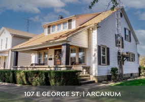 107 George Street, Arcanum, Ohio 45304, 3 Bedrooms Bedrooms, ,1 BathroomBathrooms,Residential,For Sale,George,1035111