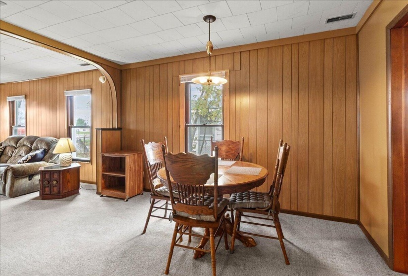 Dining room off living area