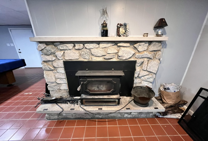 2nd Fireplace In Rec Room