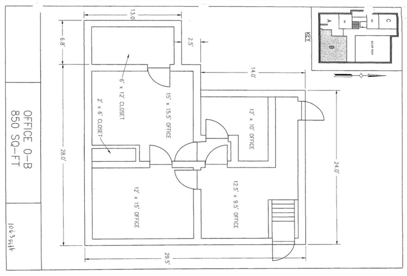 Office 0-B Floorplan