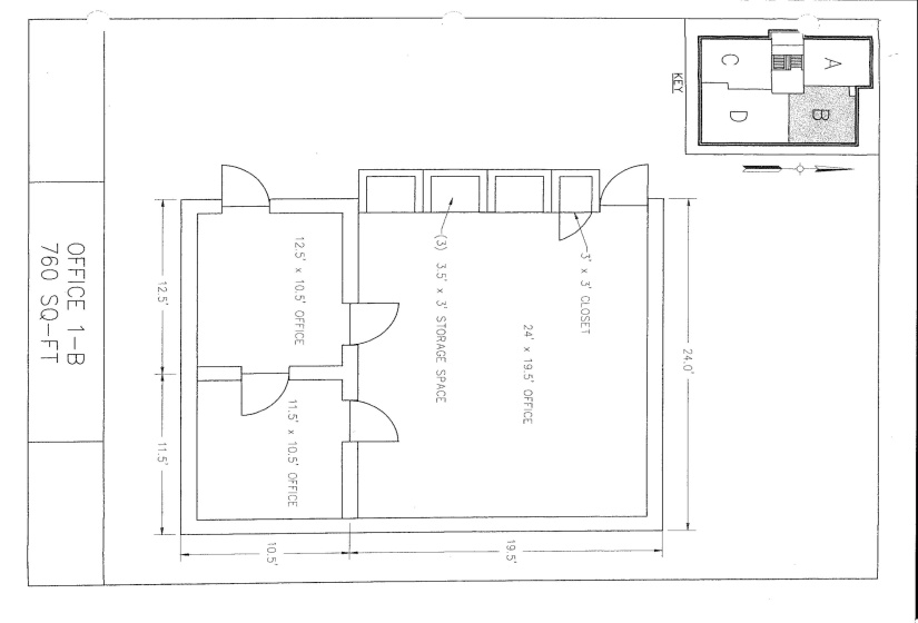 Office 1-B Floor Plan