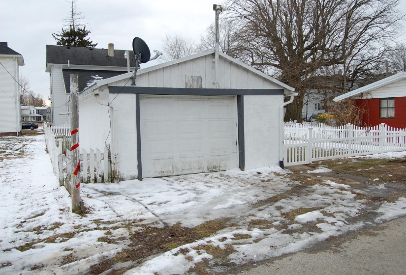 Garage back view