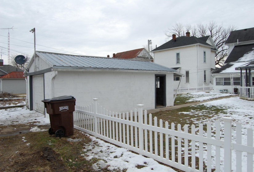 Garage side view