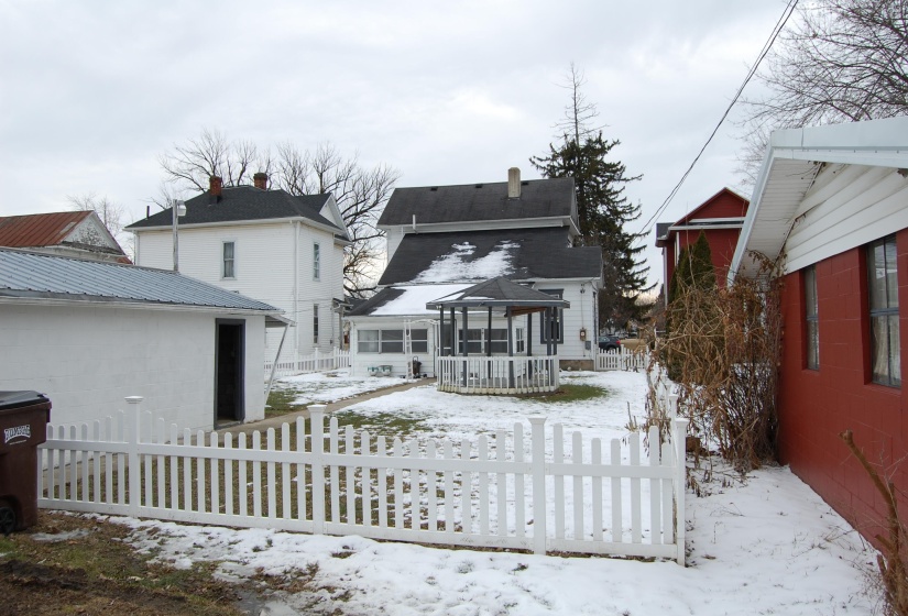 Back yard towards house
