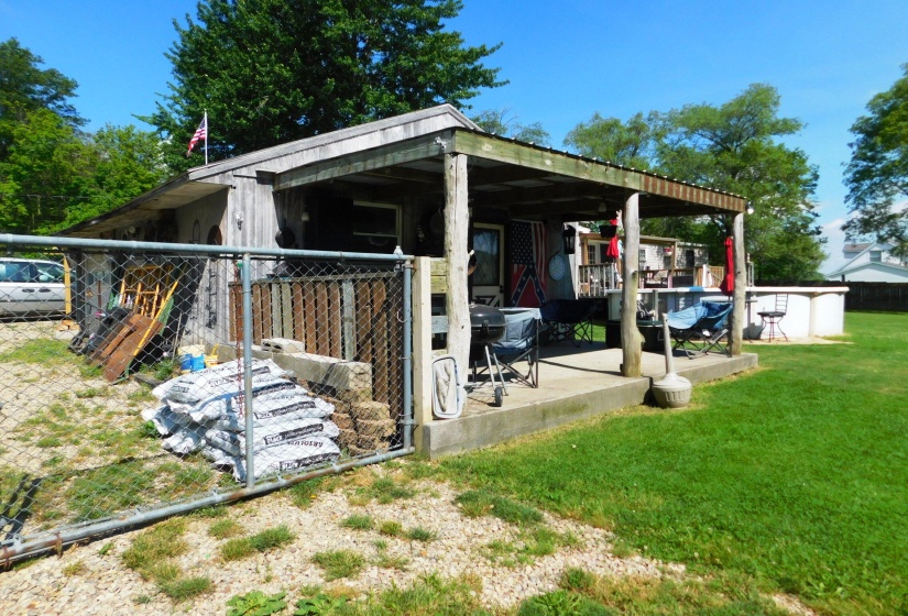 Front Porch of Man Cave/She Shed