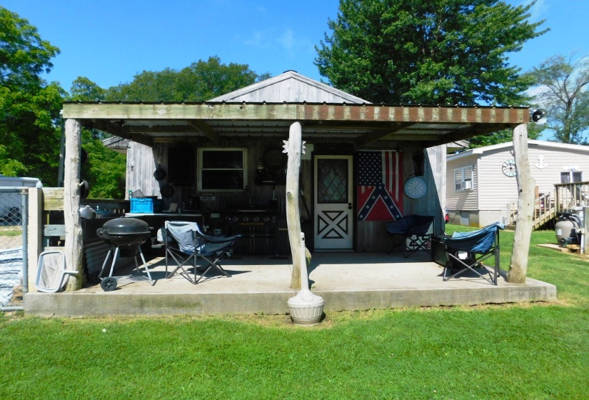 Front Porch of Man Cave/She Shed