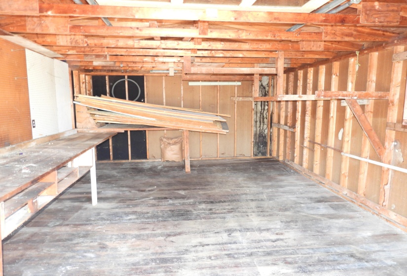 Inside Shed