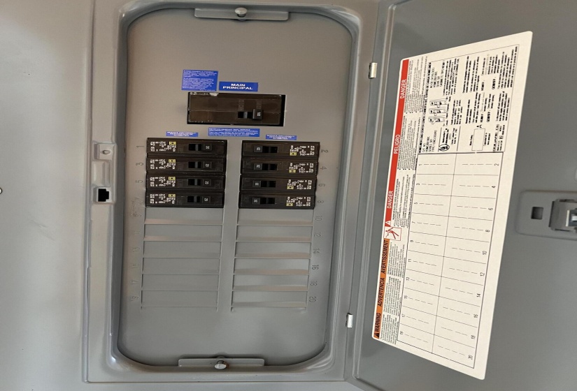 Electric Service Box Inside Garage