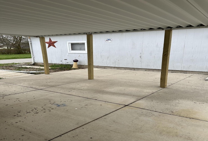 Rear patio