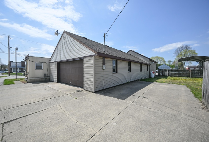 Entry to garage
