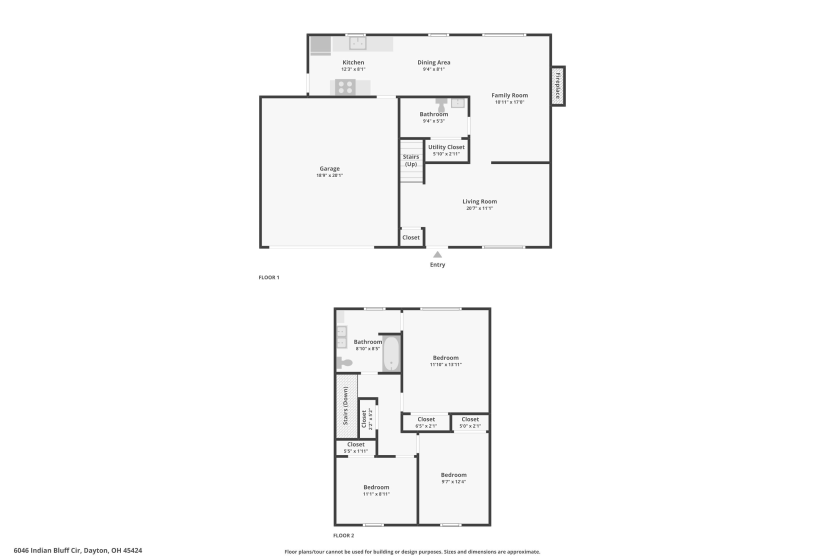 6046 Indian Bluff Circle, Dayton, Ohio 45424, 3 Bedrooms Bedrooms, ,1 BathroomBathrooms,Residential,For Sale,Indian Bluff,1038243