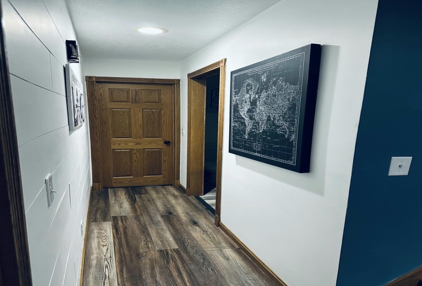 Hallway to Half Bath - Laundry