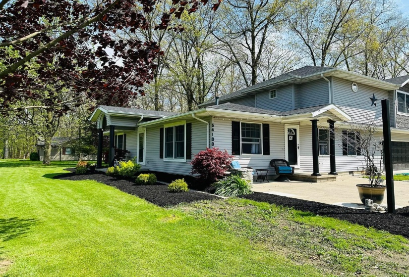 West & North Sides of House