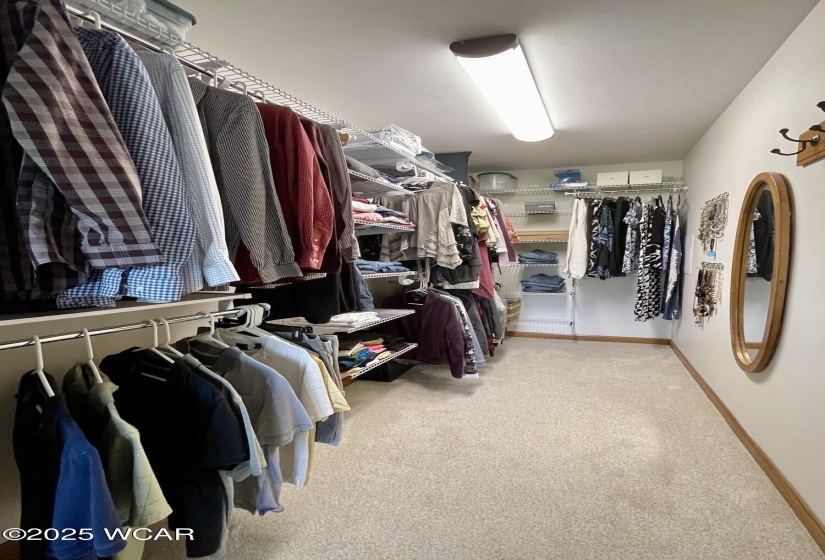 Primary closet
