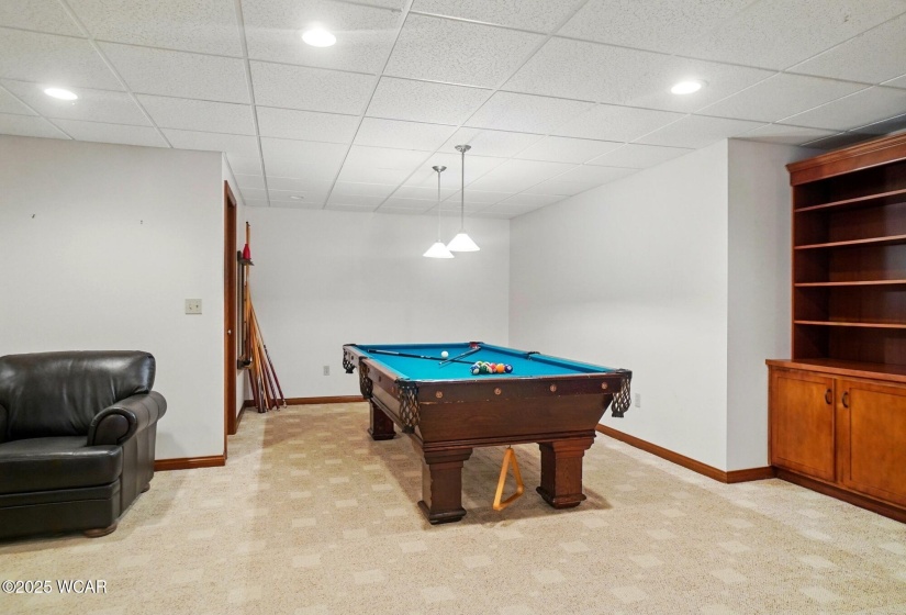 Billiards Area in Basement