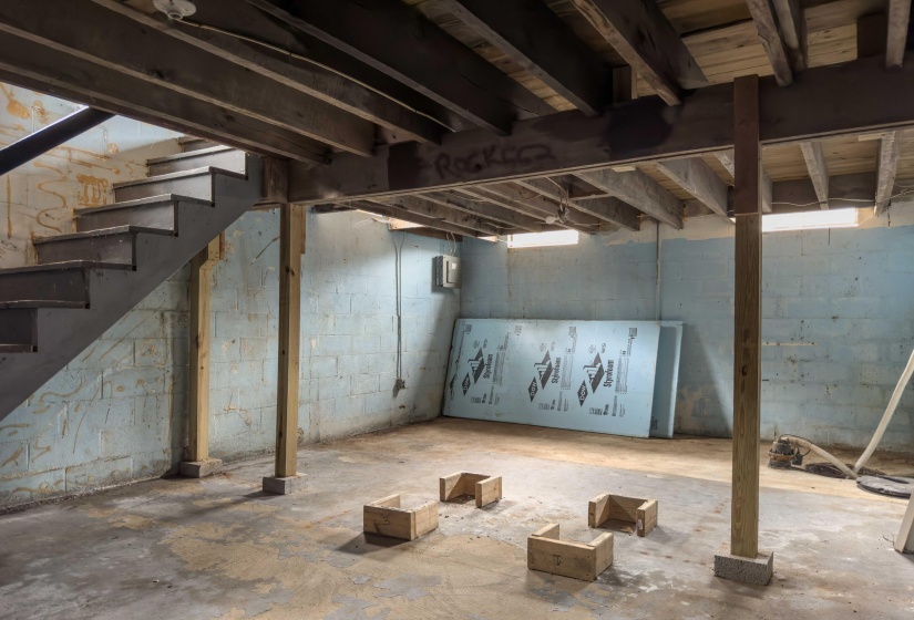Basement in Garage