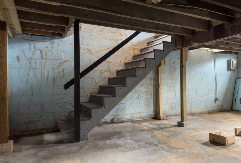 Basement in Garage