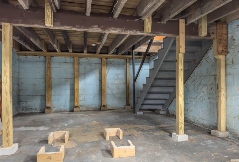 Basement in Garage
