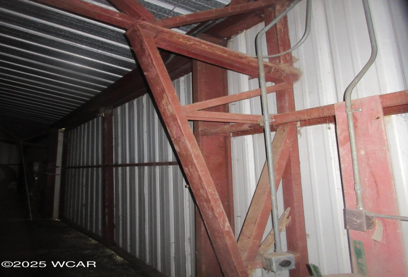 metal framing inside 60' x 72' building. (better than a pole barn)