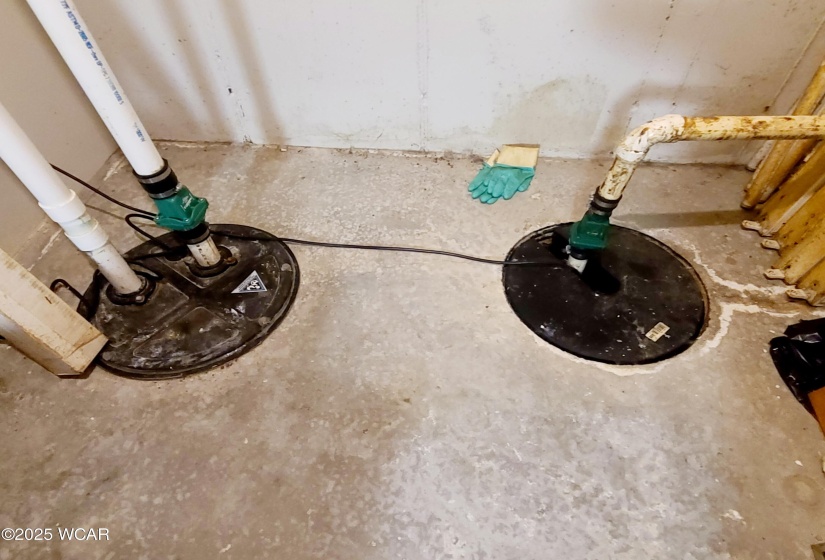 Macerator and sump pumps.