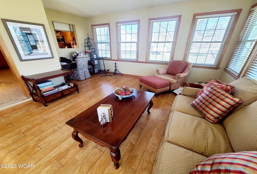 Four-season room. All new triple pane windows (2019). Heated floors.