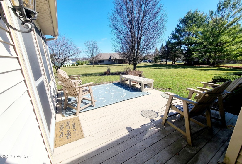 Back patio/yard.
