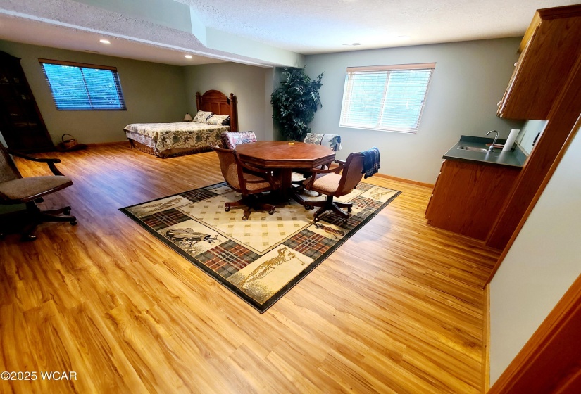Finished basement. LVP flooring. Two egress windows.