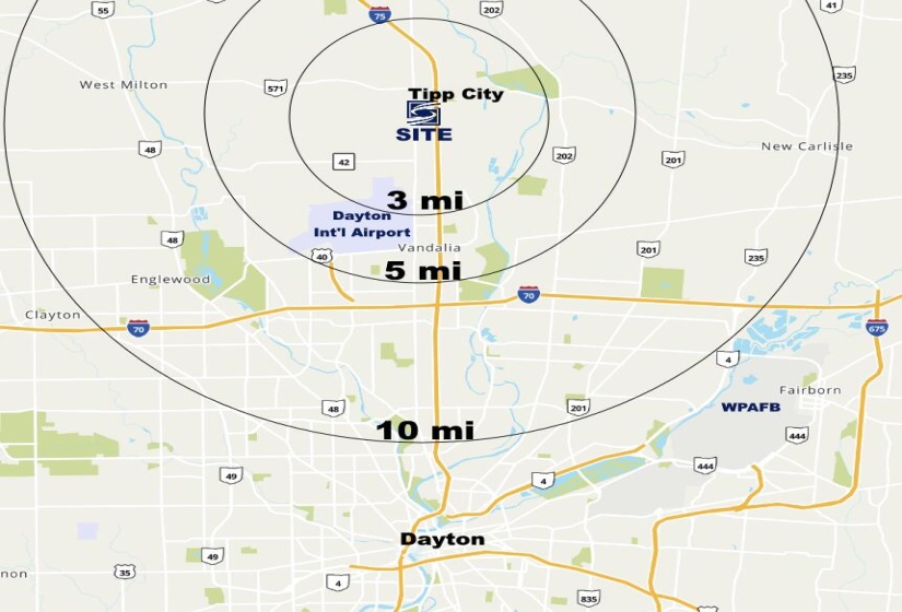 Location Map with radius