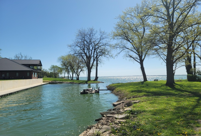 Park area across cove