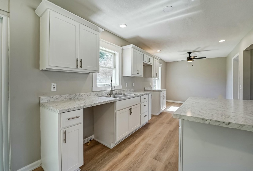 Kitchen to dining area