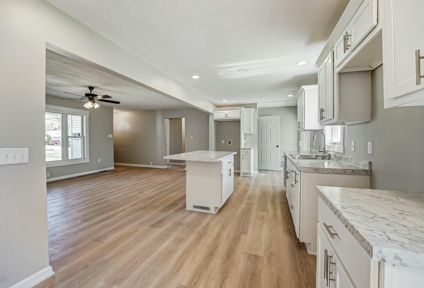 View of open concept living