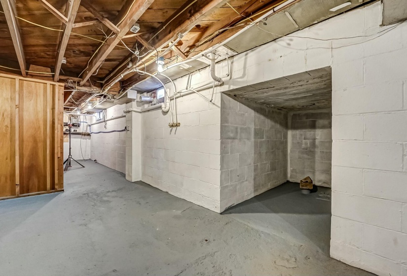 Basement unfinished area