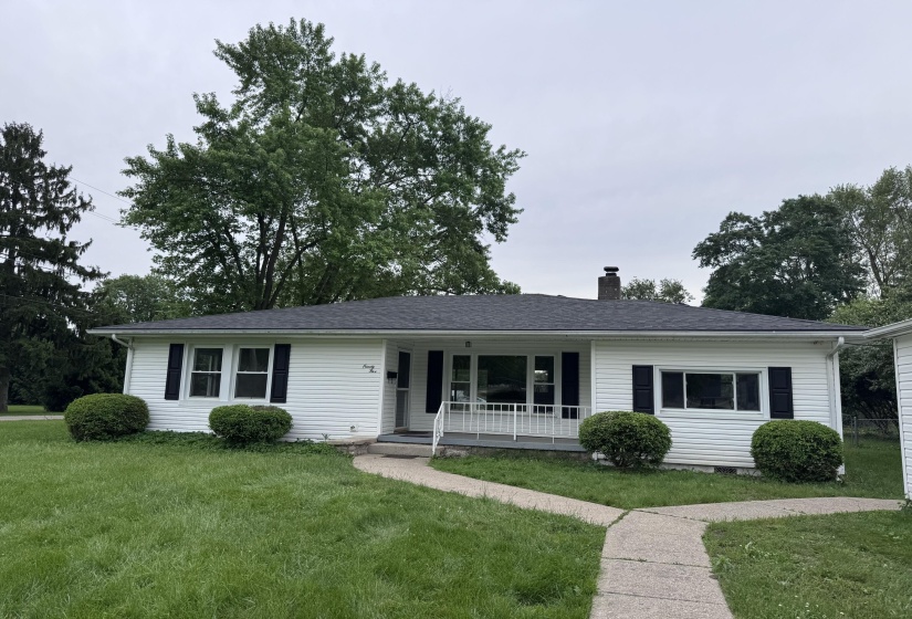 New roof front of home