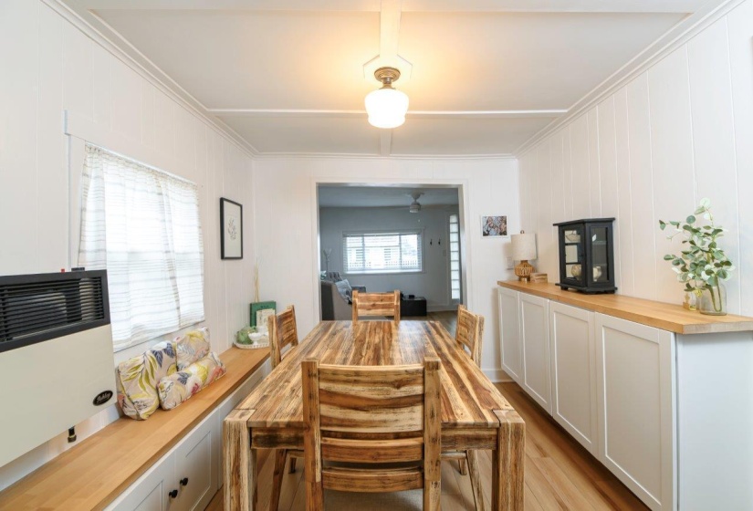 Dining Room & Gas Heater