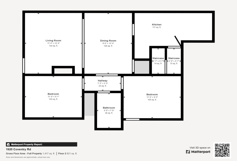 1920 Coventry Road, Dayton, Ohio 45420, 2 Bedrooms Bedrooms, ,2 BathroomsBathrooms,Residential,For Sale,Coventry,1038870