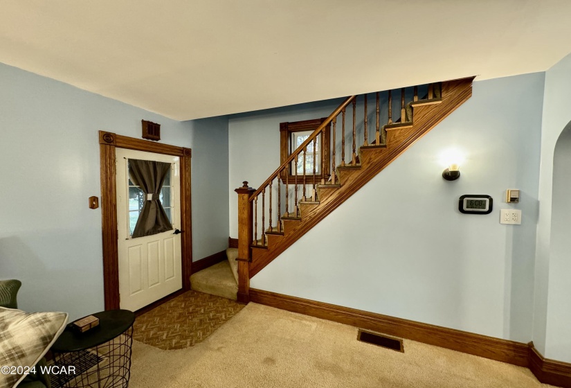 Living room/open stairs