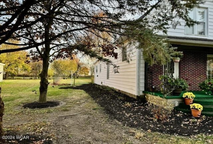 East side of home