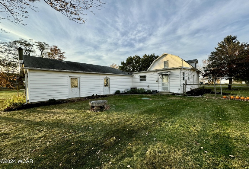 Rear of house