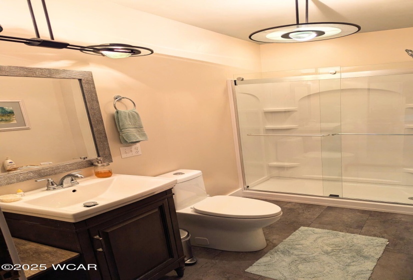 Updated Full bathroom with new shower